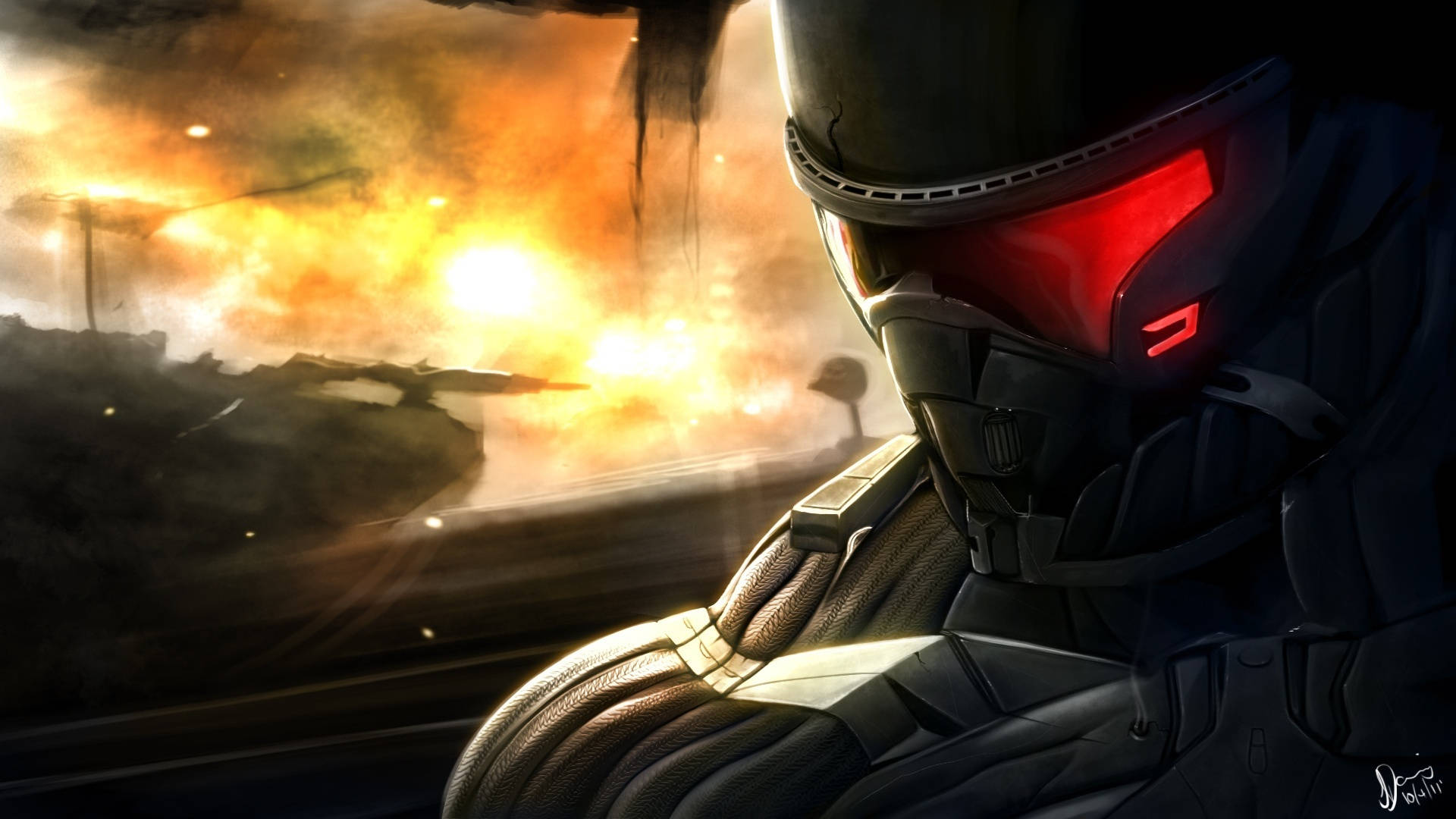 Crysis Warhead Masked Man Wallpaper