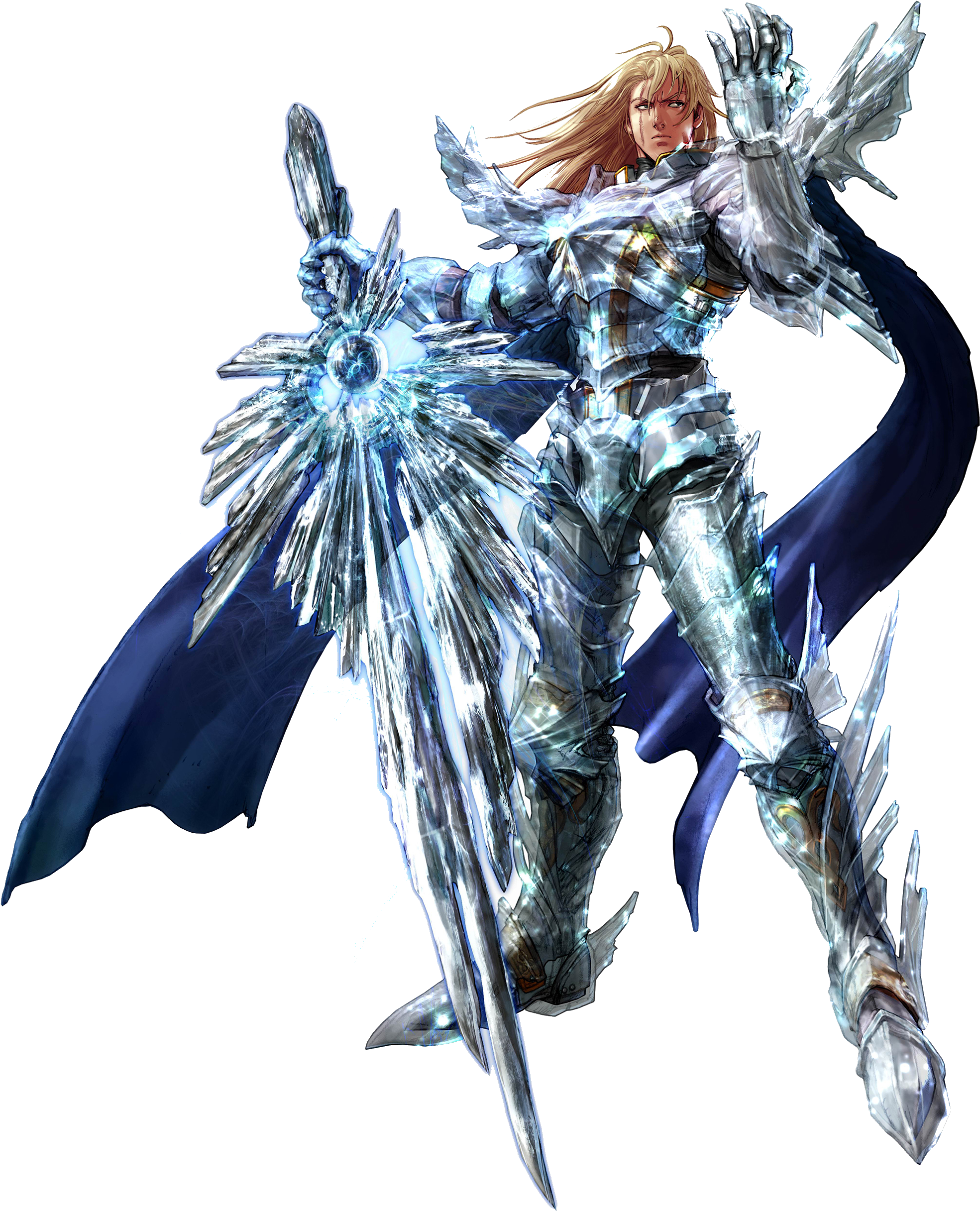 Crystal Armored Warrior Artwork PNG