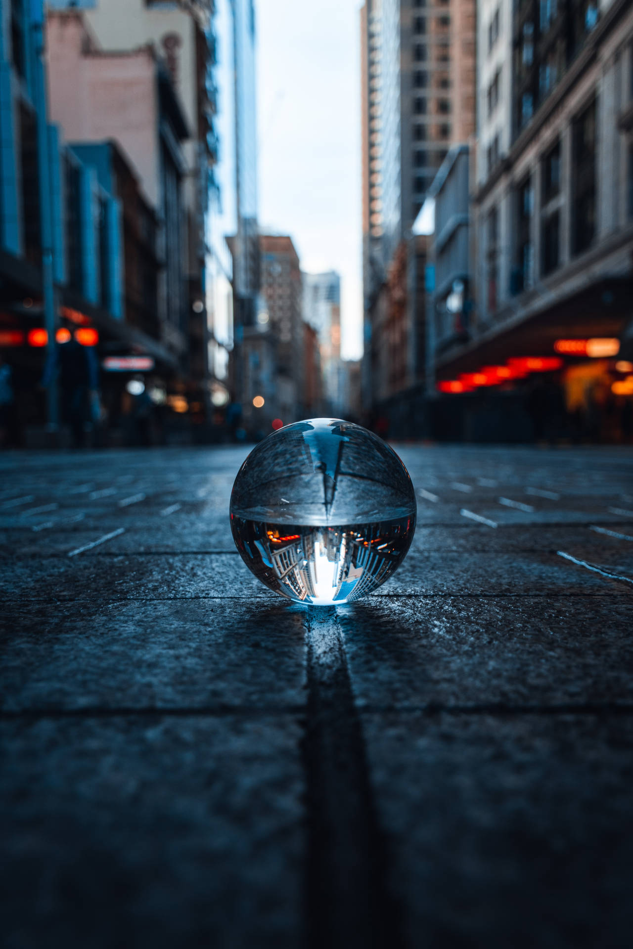 Crystal Ball Globe Reflection