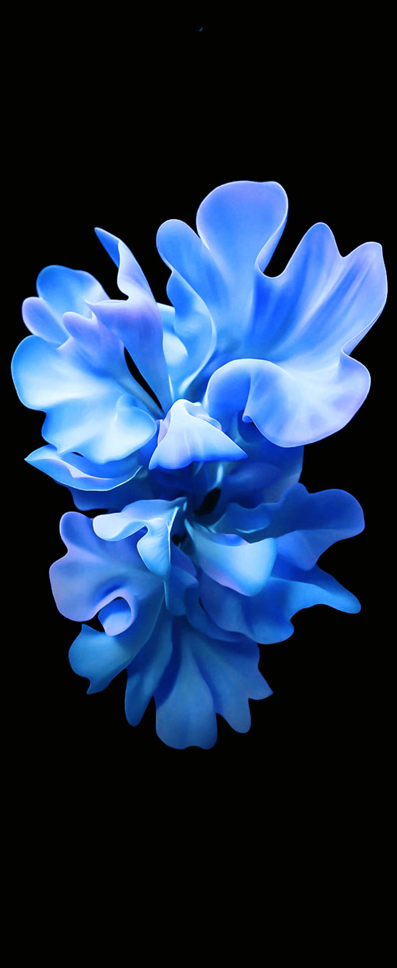 Crystal Blue Flower For Samsung S20 Fe Picture