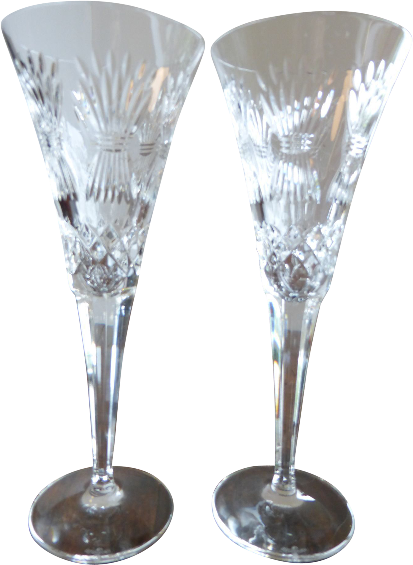 Crystal Champagne Flutes PNG