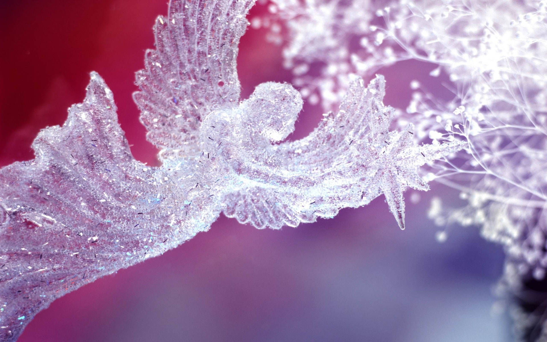 A Stunning Crystal Christmas Angel Wallpaper