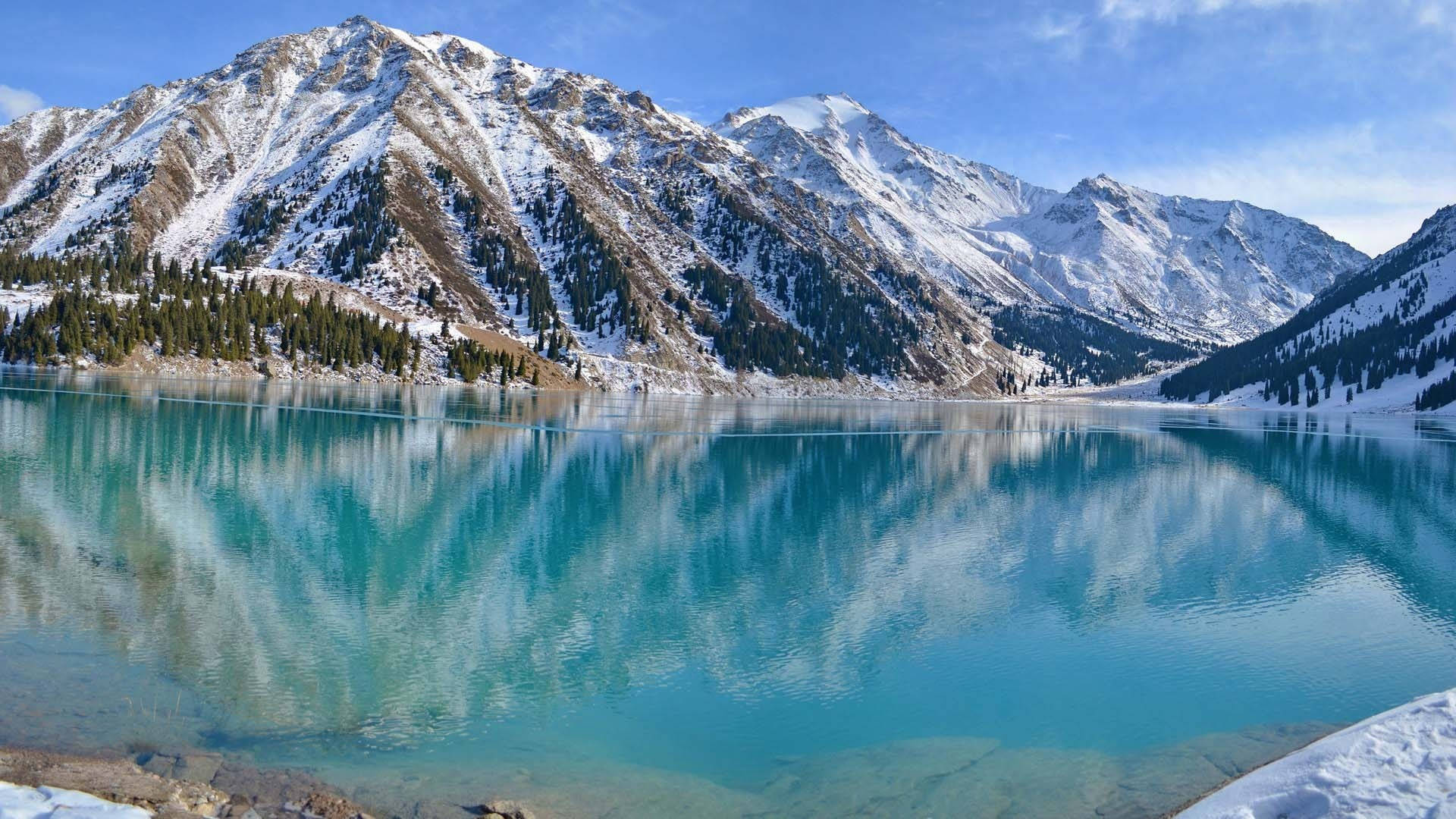 Crystal Clear Big Almaty Lake Wallpaper