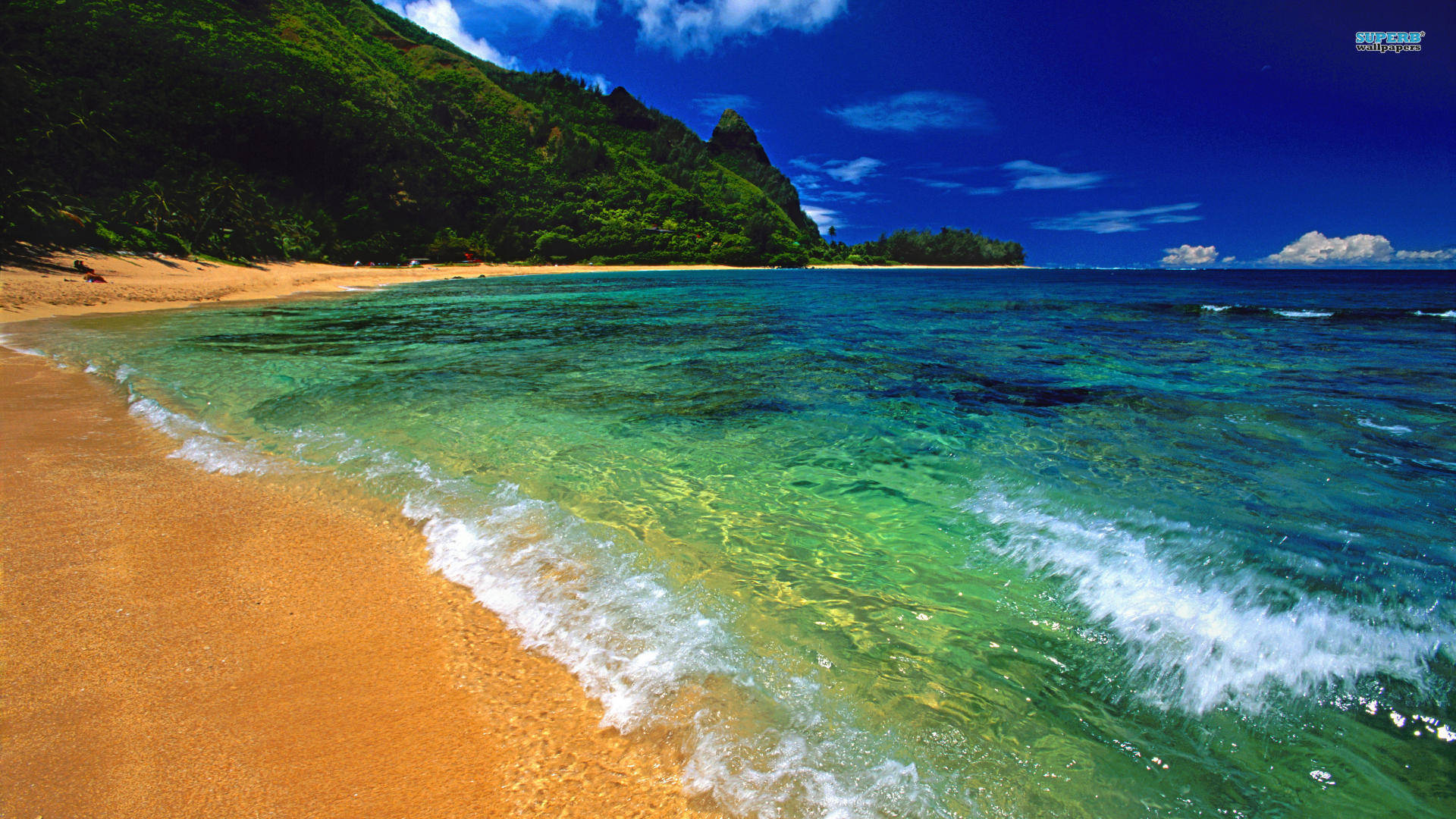 Crystal Clear Water Beach Desktop Picture