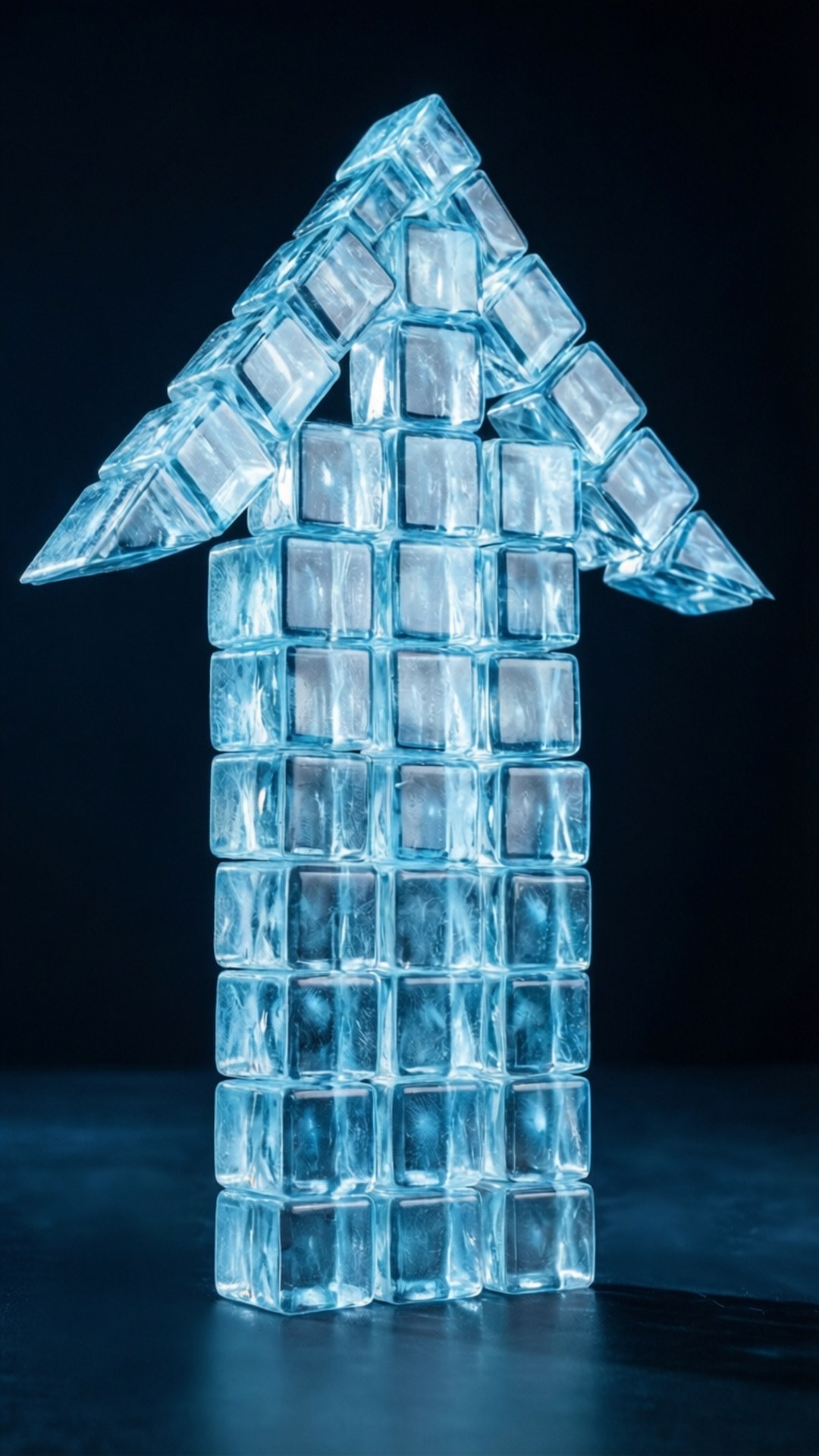 Crystal Cube Arrow Wallpaper
