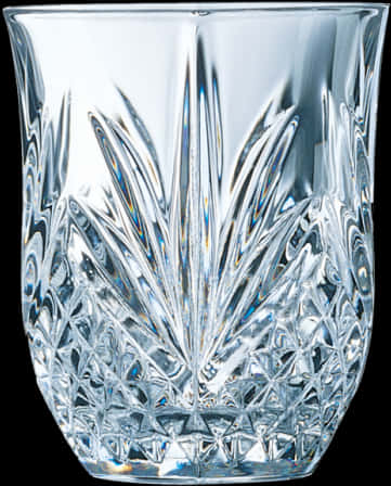 Crystal Cut Glass Vase PNG