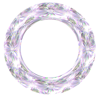 Crystal Diamond Ring Design PNG