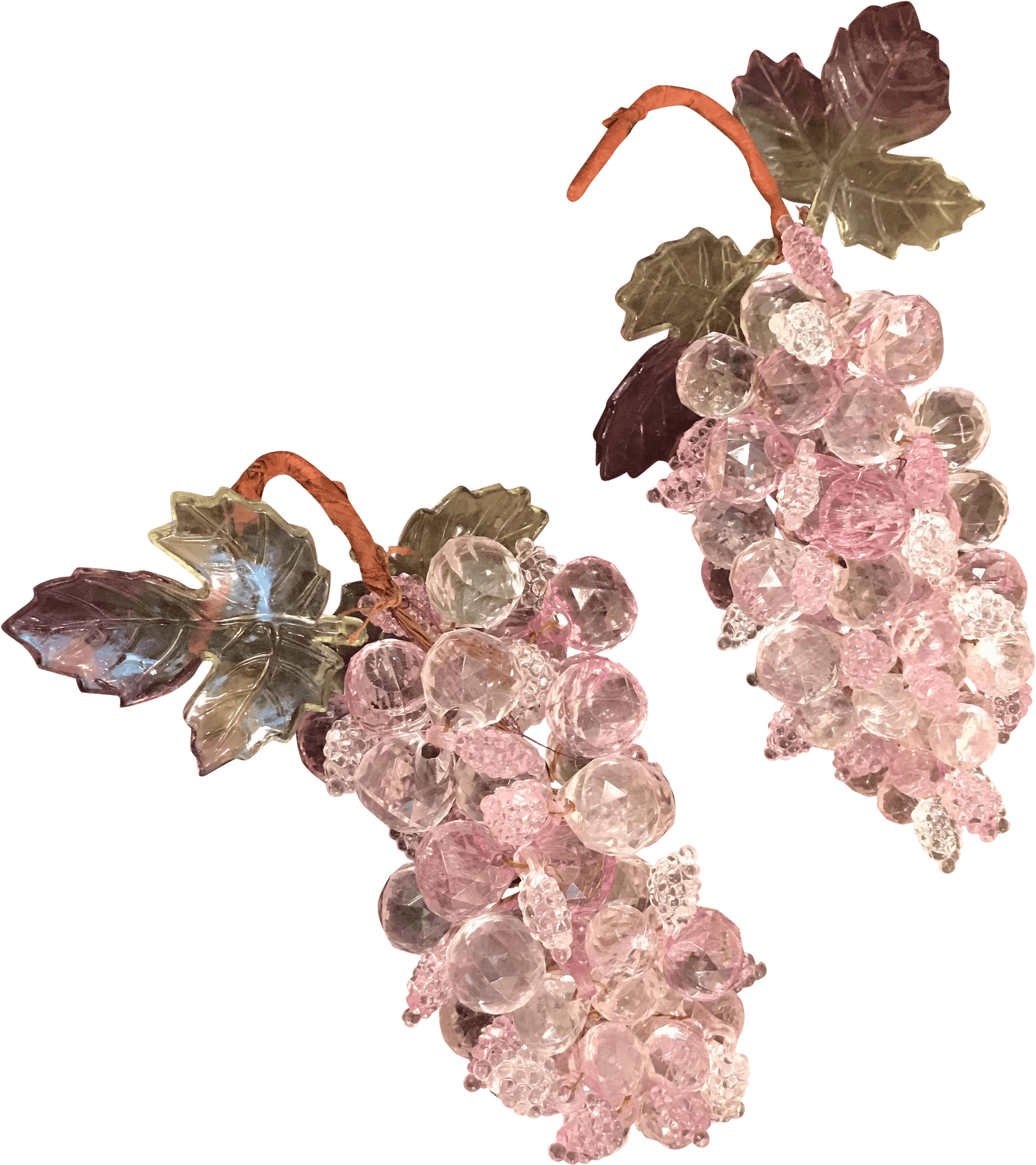 Crystal Grape Clusters Artwork PNG