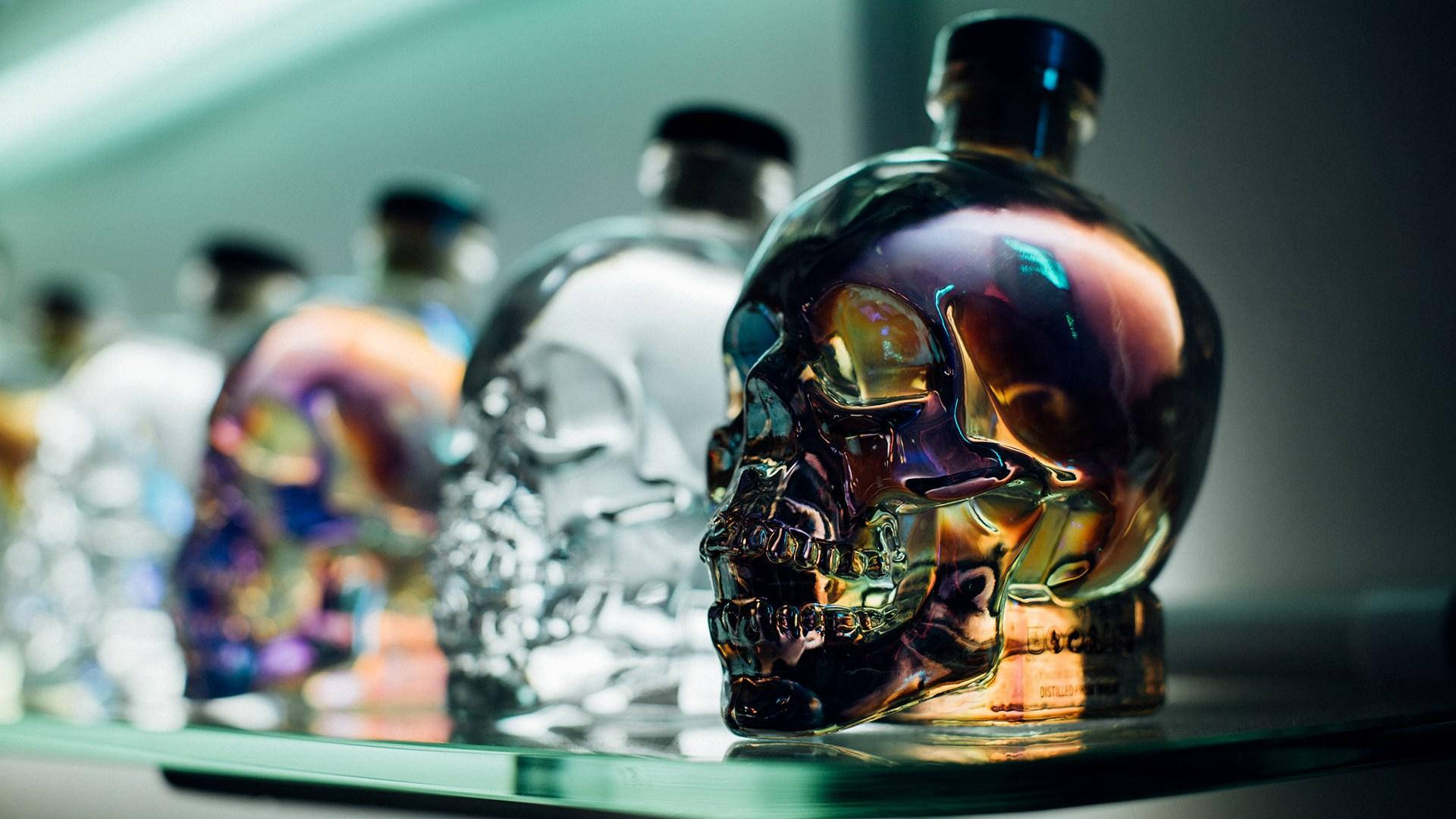 Crystal Head Vodka On The Bar Shelves Picture