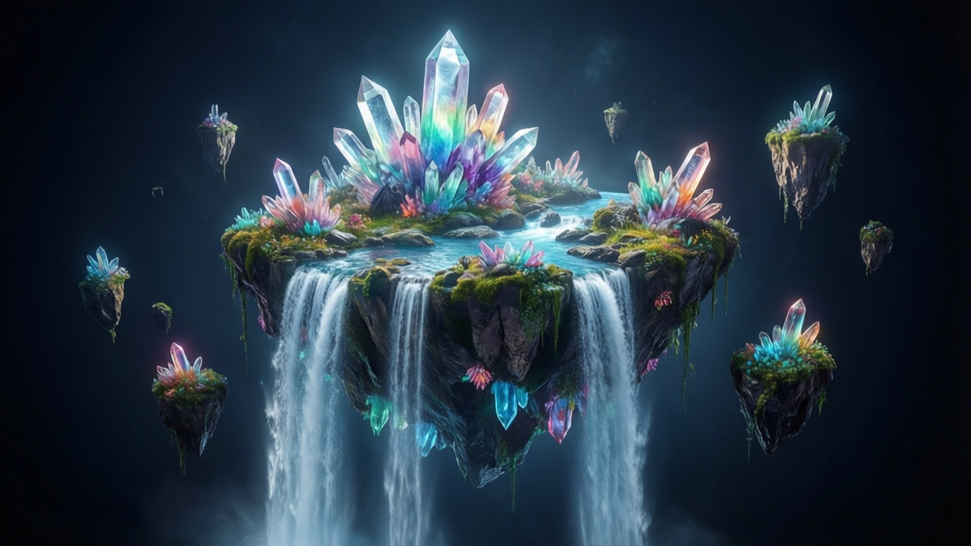 Crystal Island Drift Wallpaper