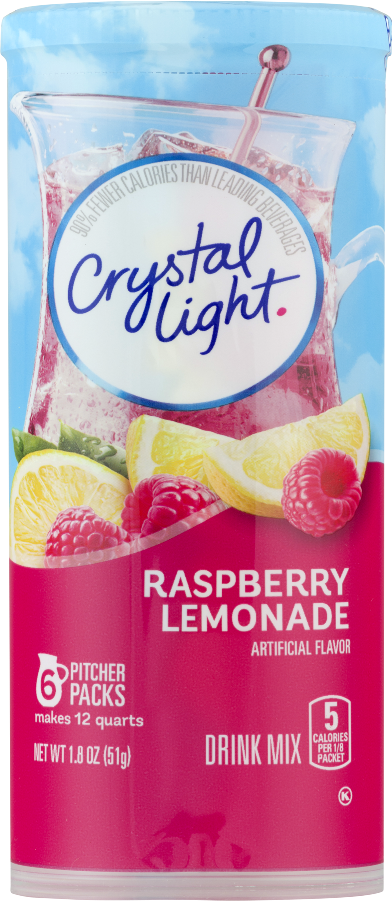 Crystal Light Raspberry Lemonade Drink Mix PNG