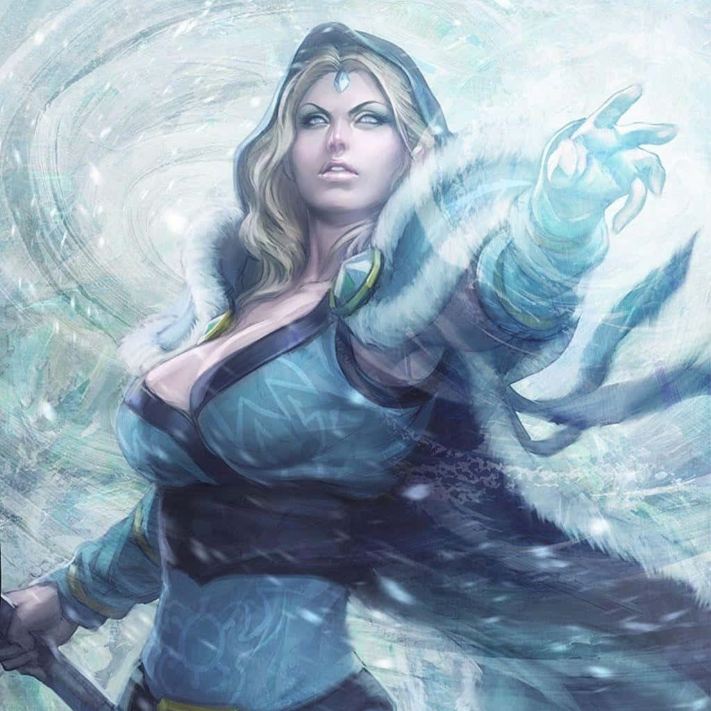 Stunning Crystal Maiden in action Wallpaper