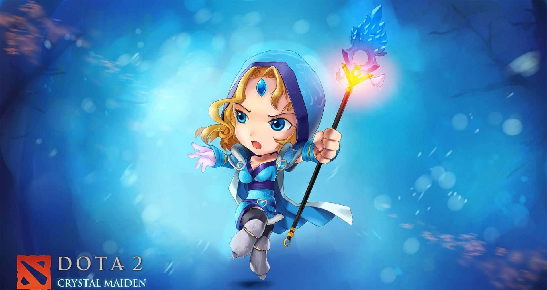 Crystal Maiden - Penyihir Es Wallpaper