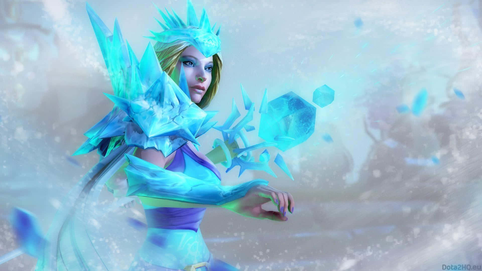 Enchanting Crystal Maiden - Dota 2 Hero Wallpaper