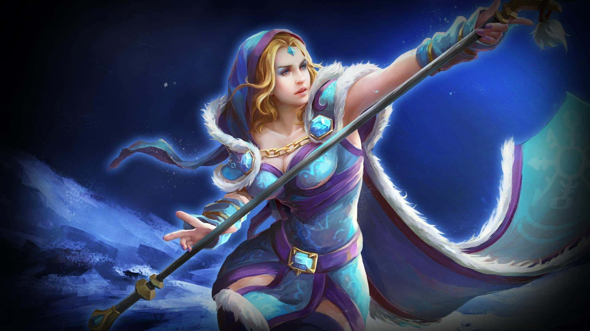 Crystal Maiden - The Frosty Sorceress Wallpaper