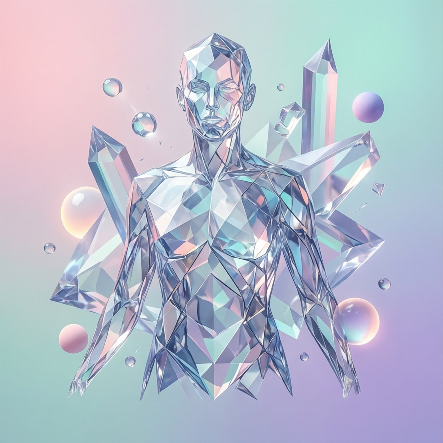 Kristall-Geist-Geometrie Wallpaper
