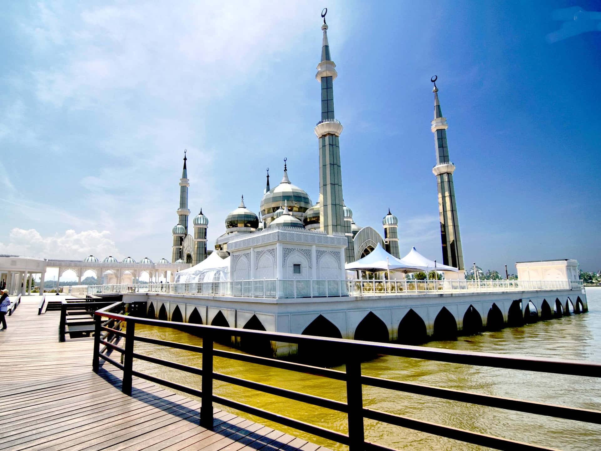 Crystal Mosque Terengganu Malaysia Wallpaper