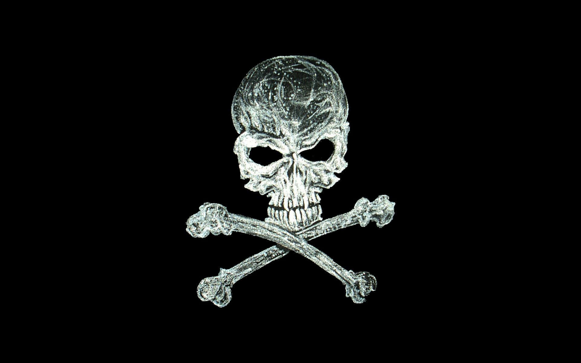 Crystal Skulland Crossbones Wallpaper