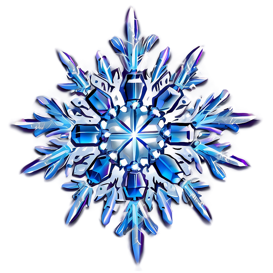 Crystal Snowflake Graphic Png Agb75 PNG