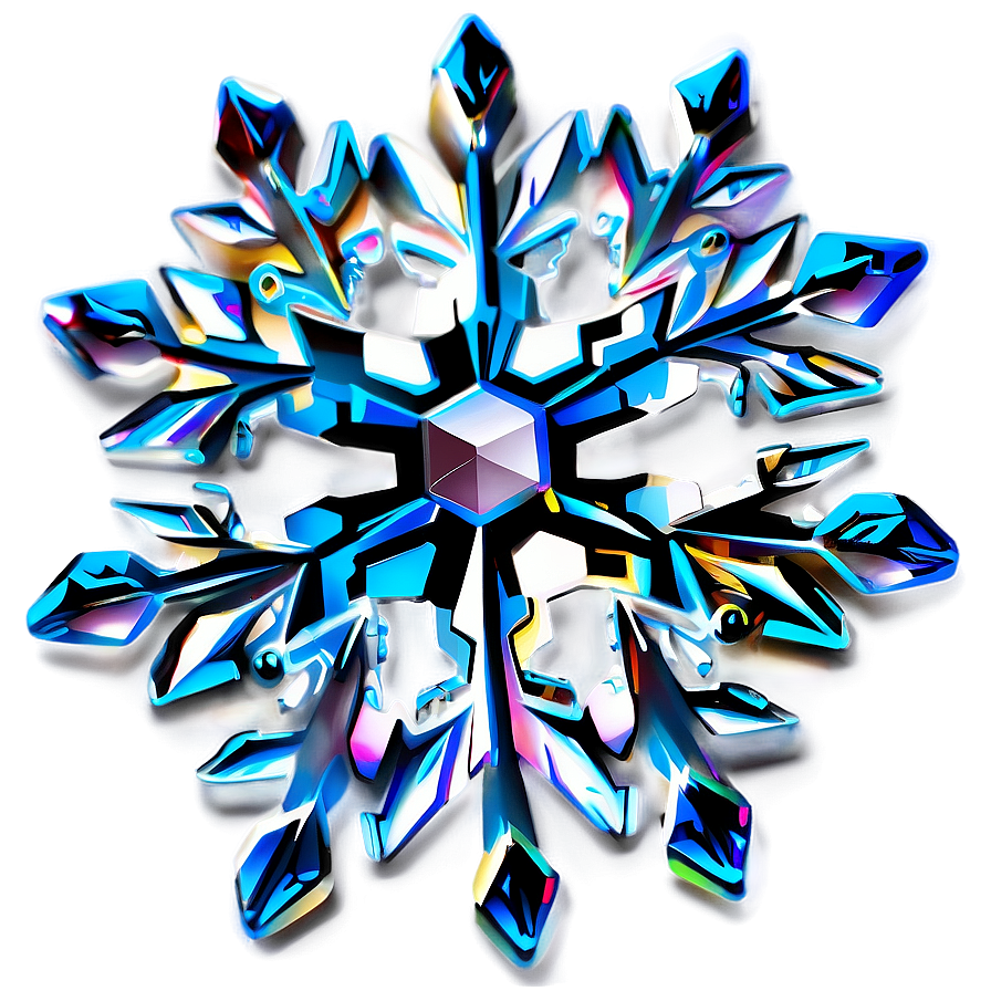 Crystal Snowflake Icon Png 05252024 PNG