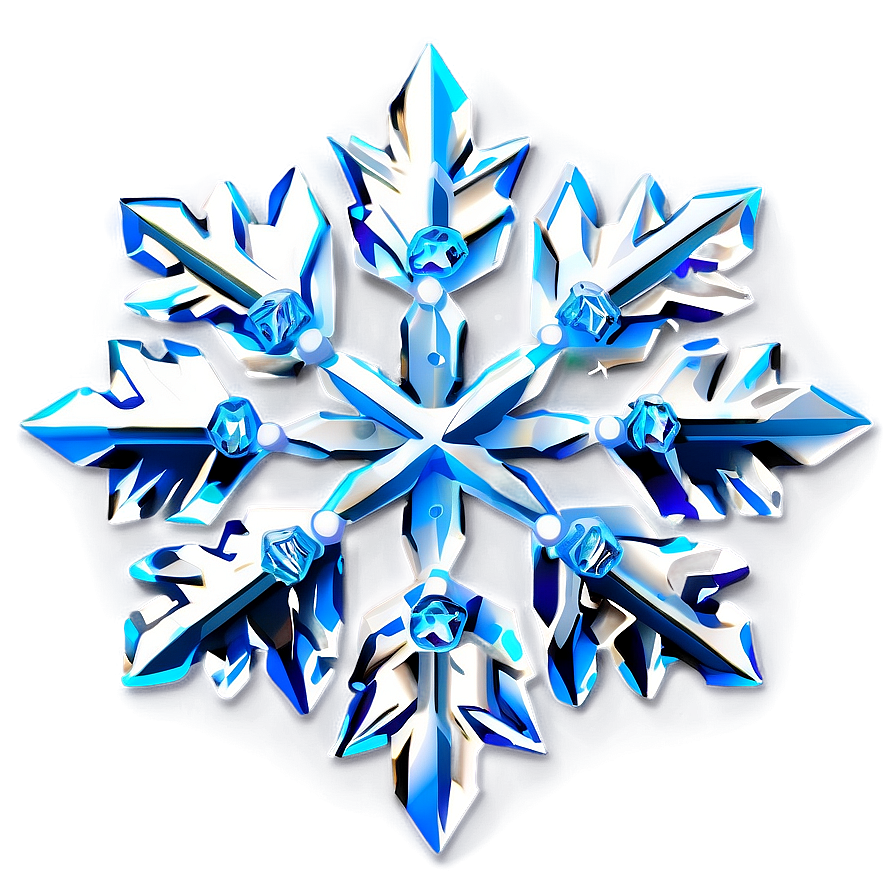 Crystal Snowflake Icon Png 17 PNG