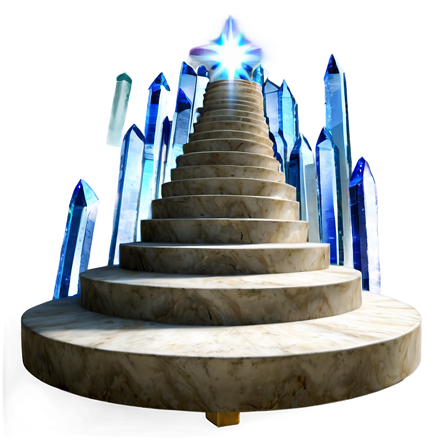 Download Crystal Staircase To Heaven Png Qqu | Wallpapers.com