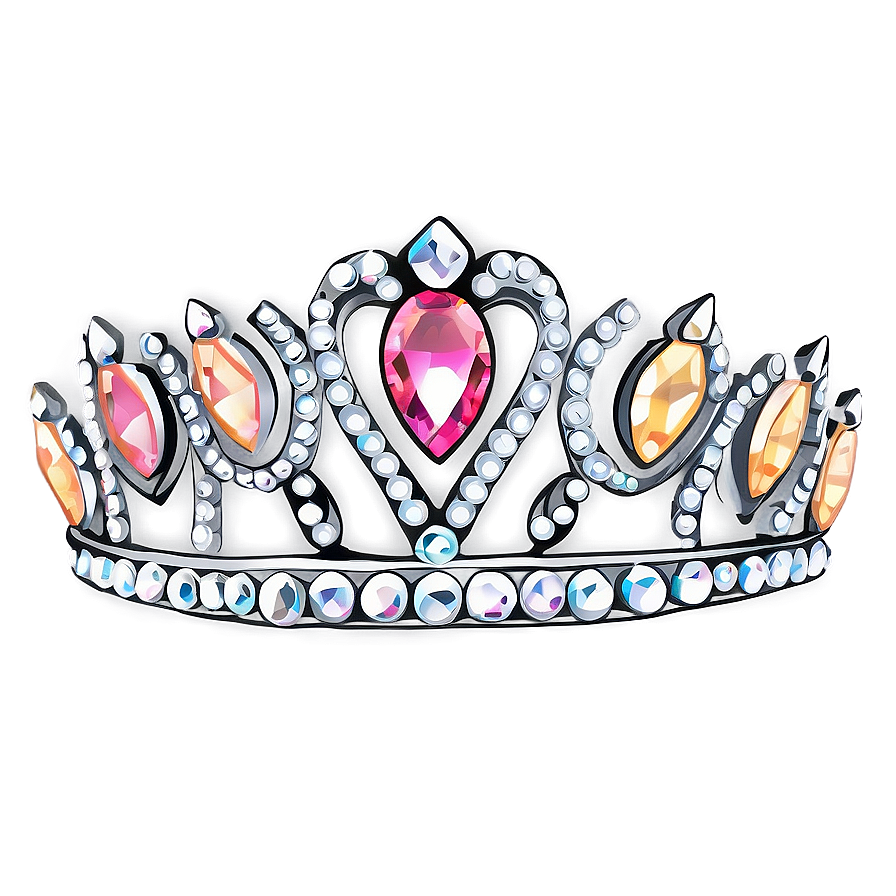 Crystal Tiara Drawing Png Lln5 PNG