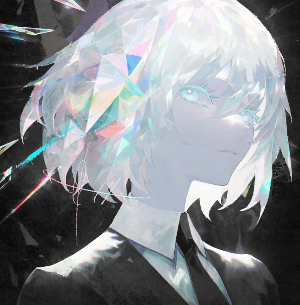Crystalized Portrait Anime Style Wallpaper