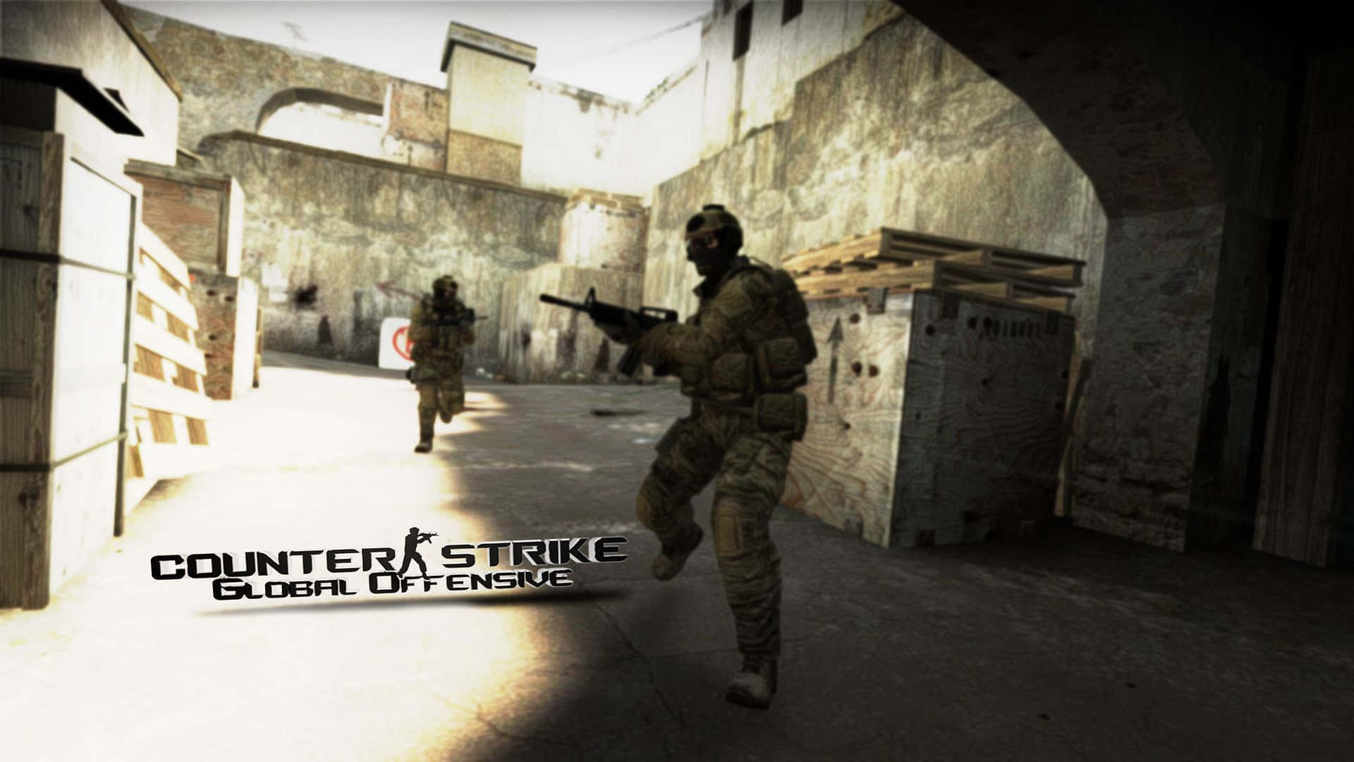 Play the classic Counter-Strike map, de_dust2 Wallpaper