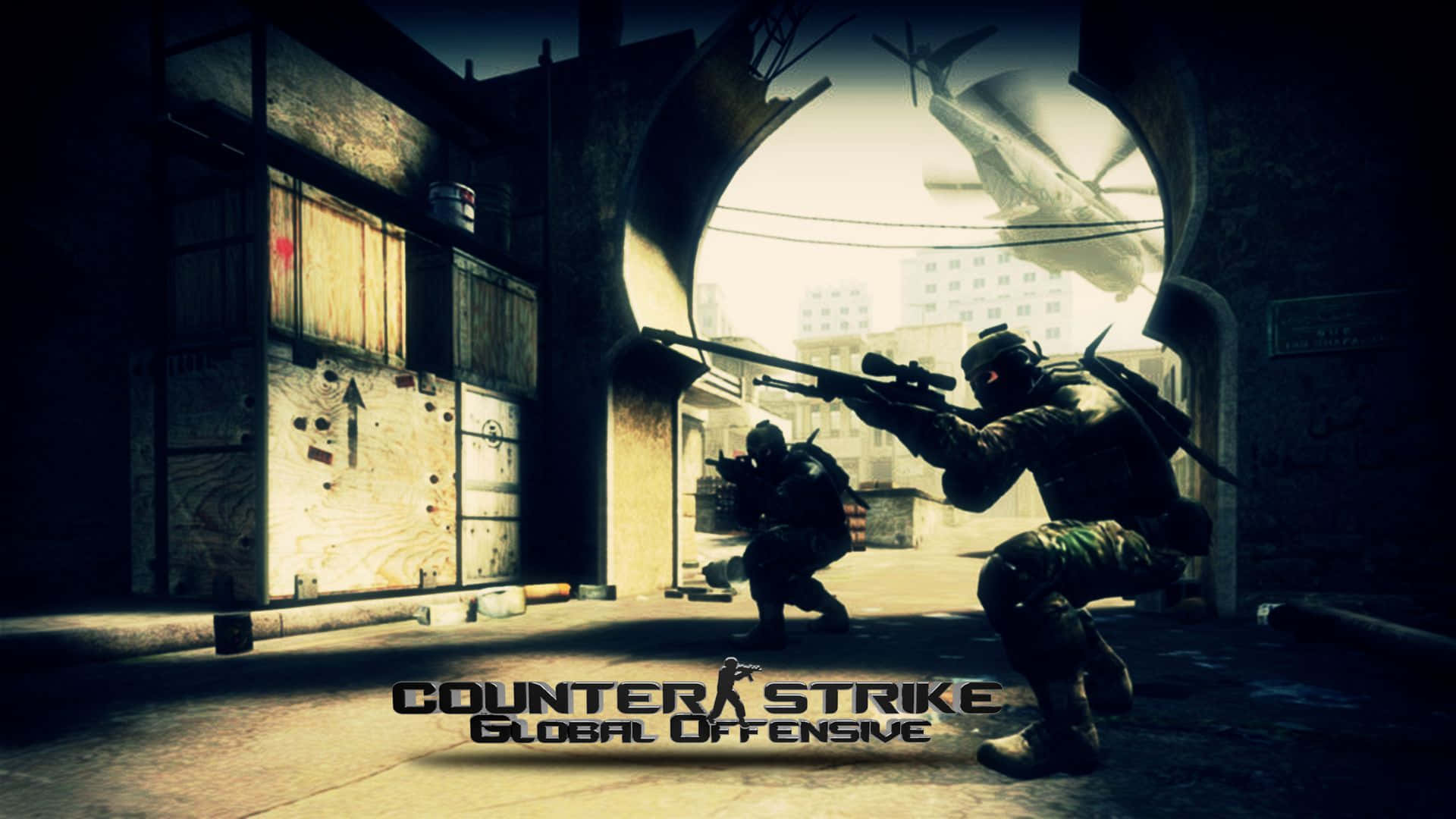 Pro gamer competing in Counter-Strike: Global Offensive