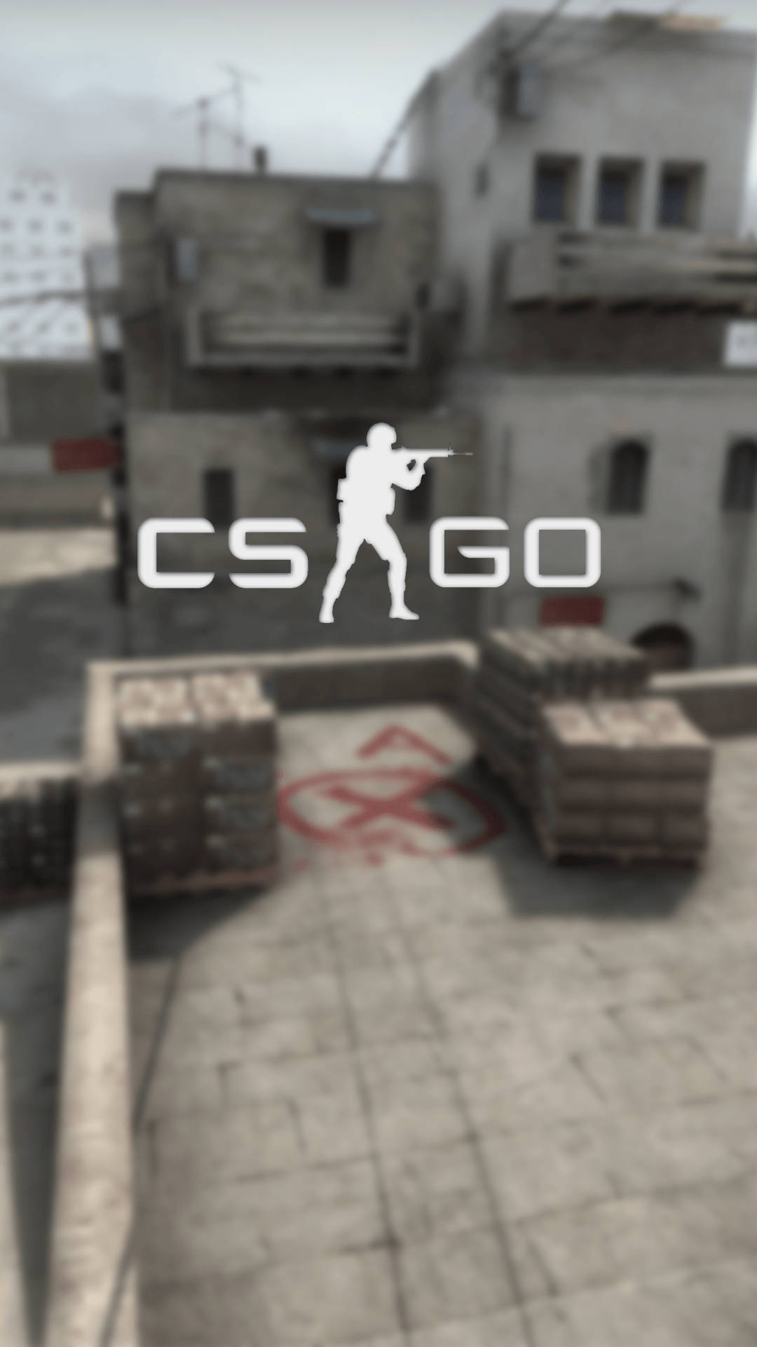 Cs Go-logo I Støv Ii Iphone Wallpaper