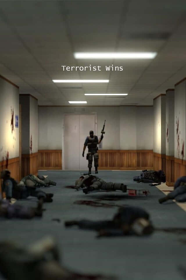 CS GO Mobile Terrorist In Room Wallpaper