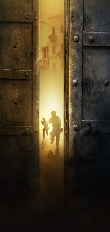 Cs Go Mobile Soldiers Large Metal Door Wallpaper