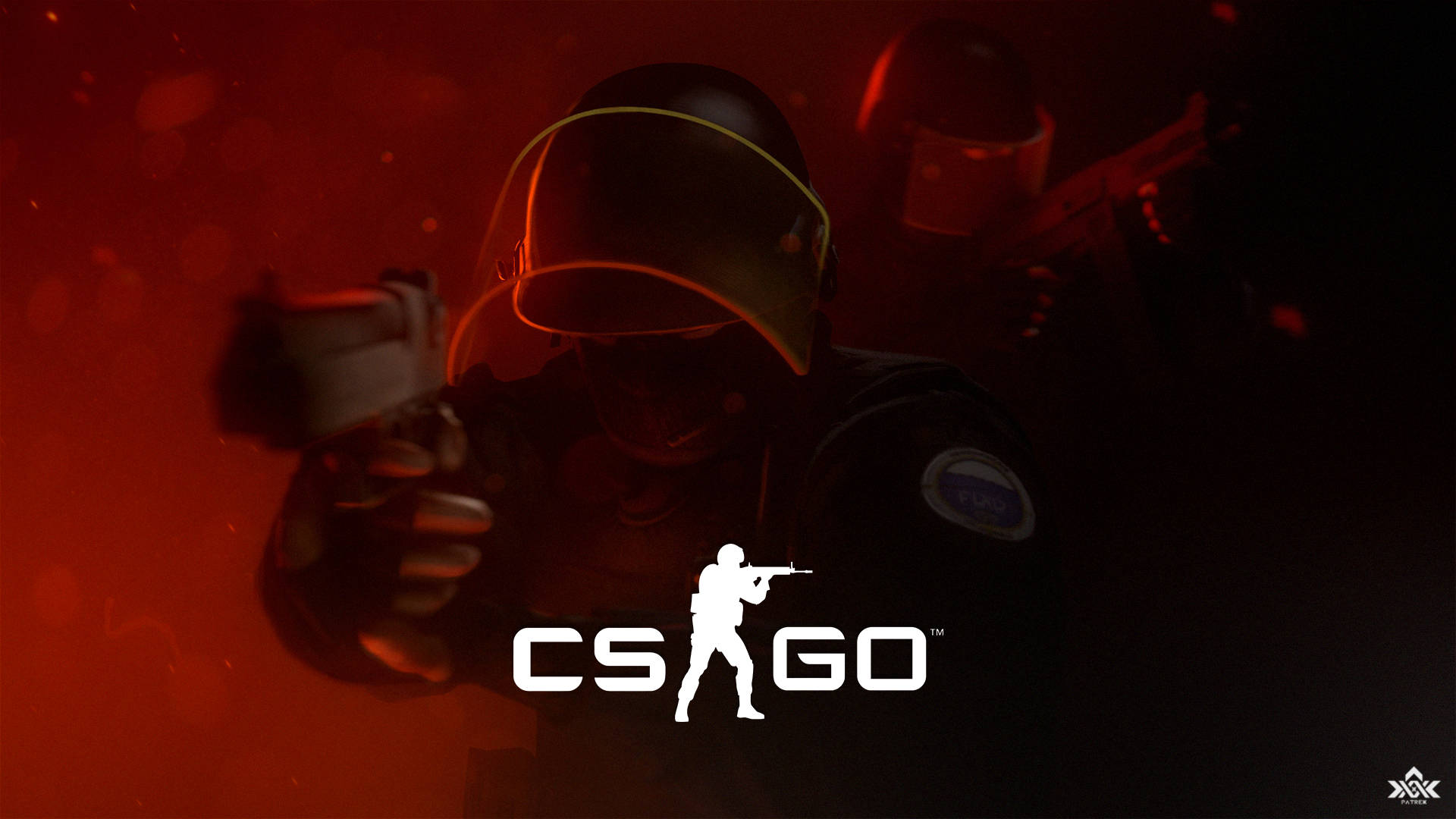 Cs Go Two Soldiers Red Background Wallpaper