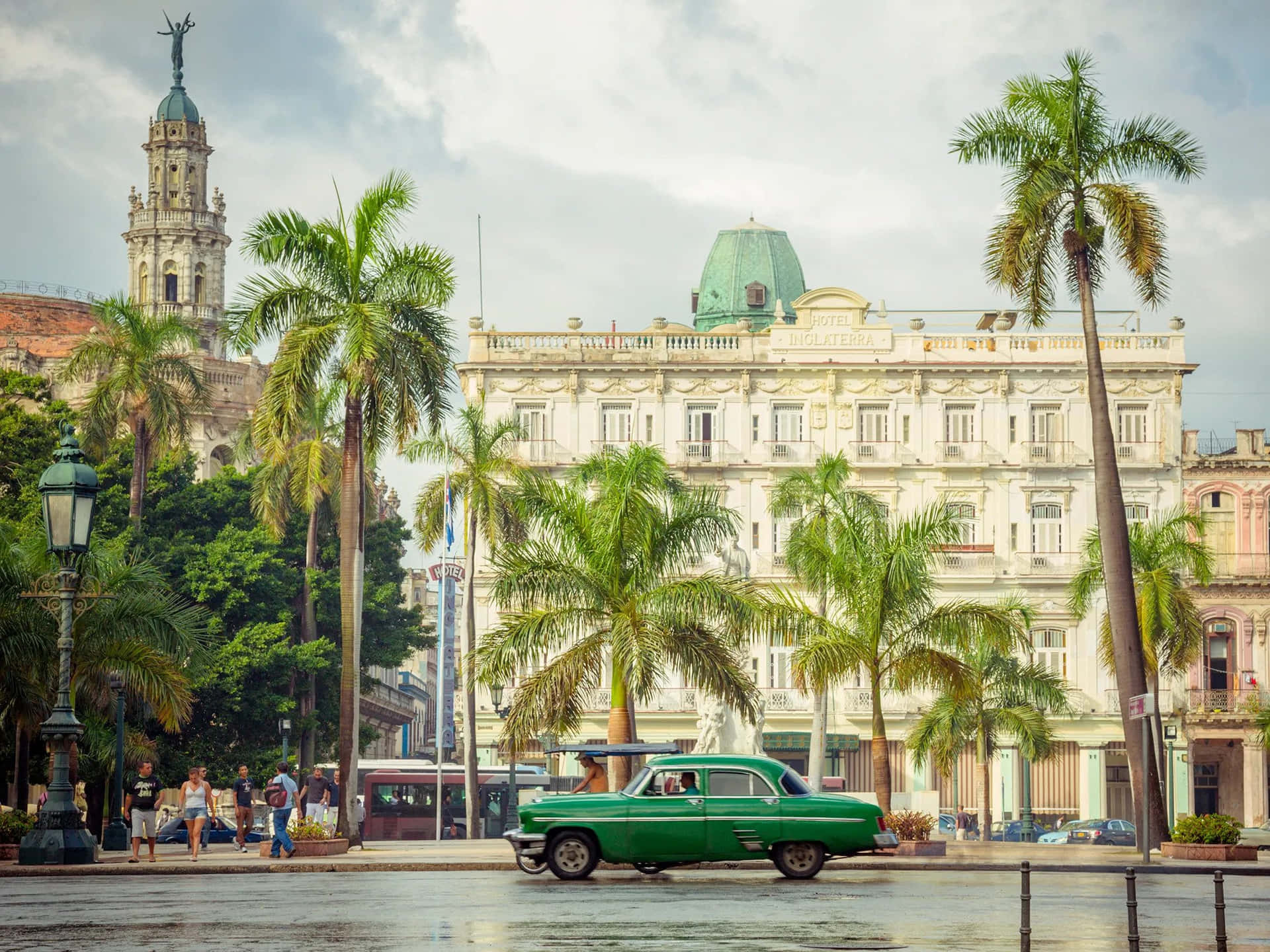 Hermosapuesta De Sol Sobre Cuba