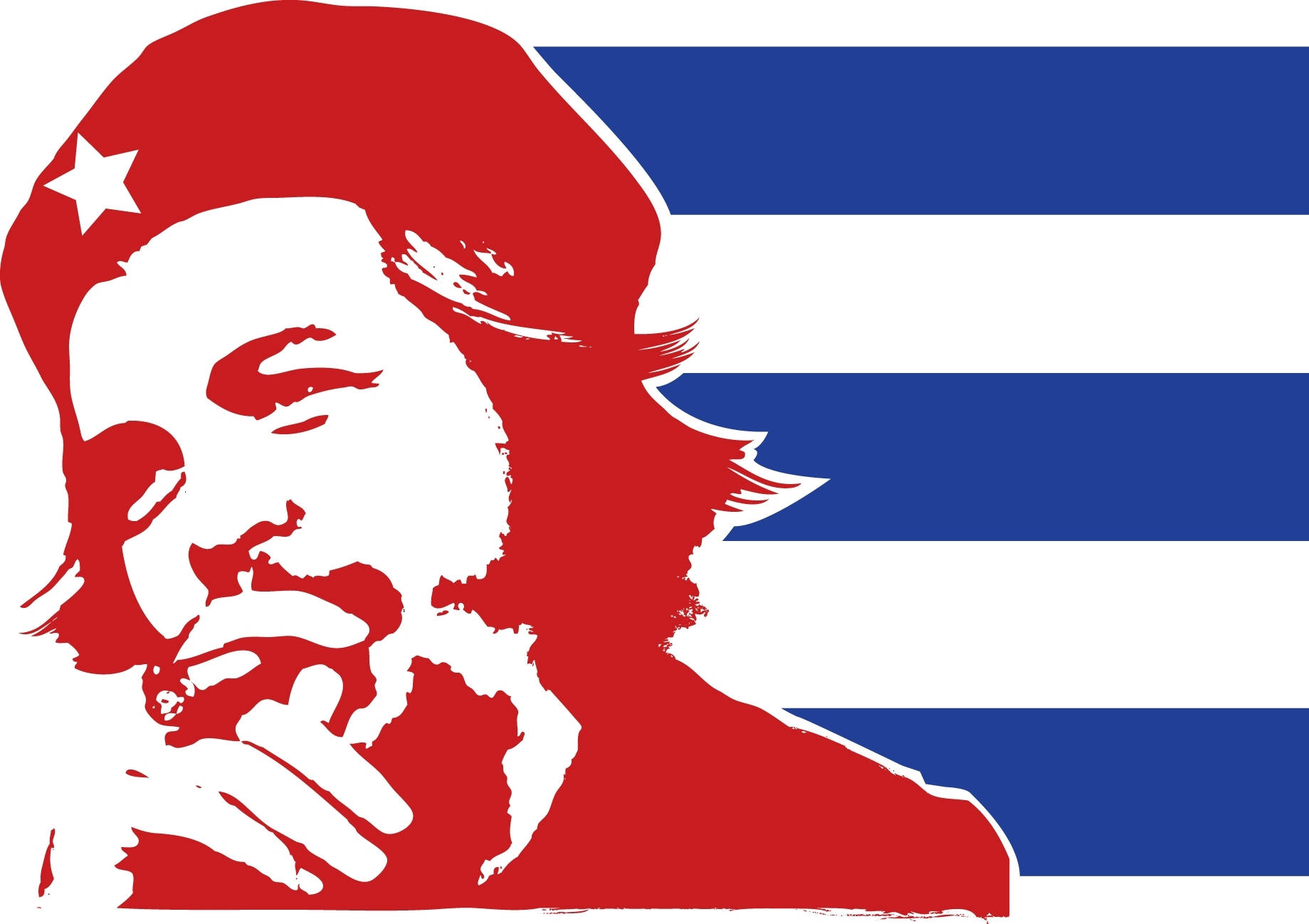 Cuban Flag Che Guevara