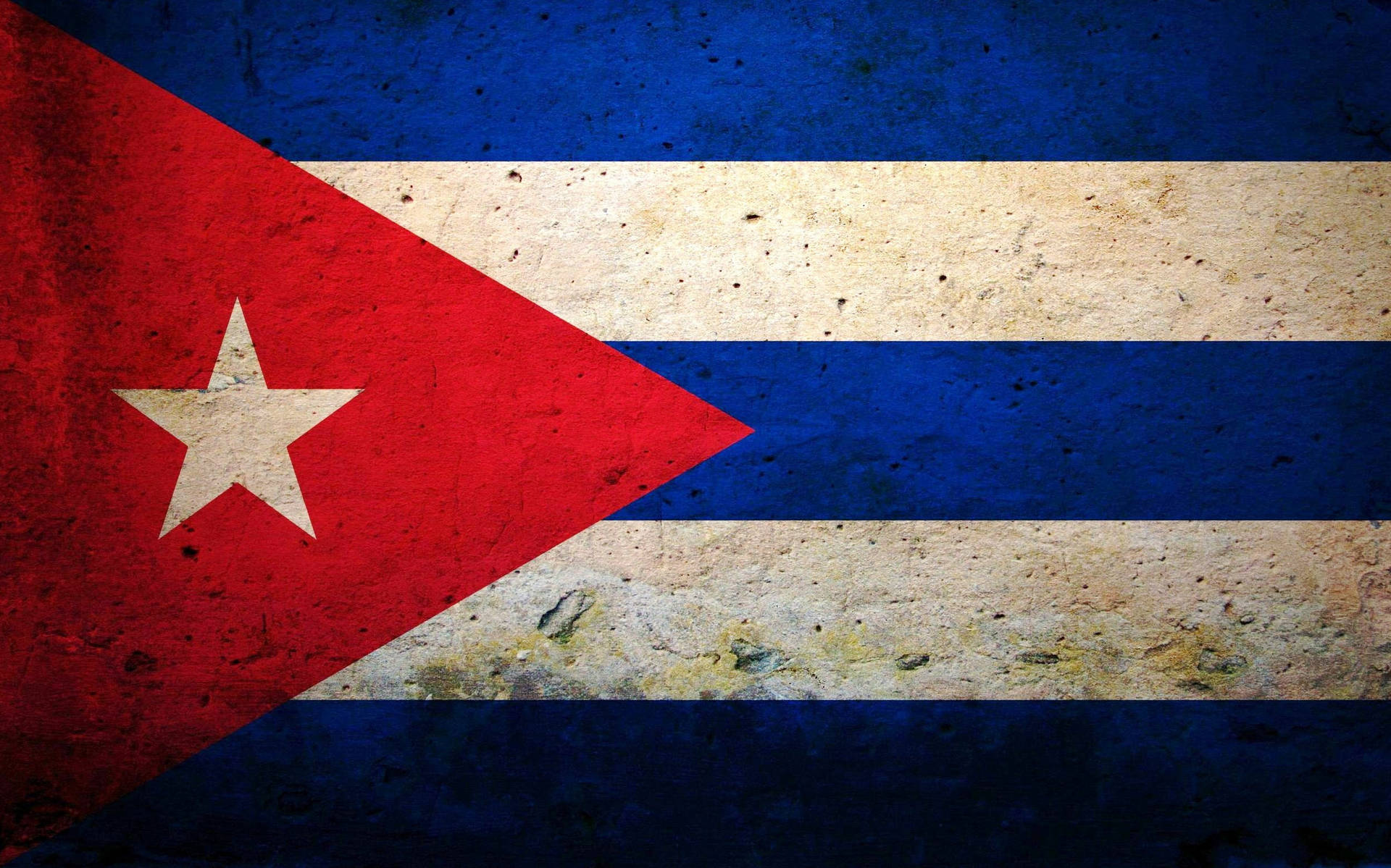 Cuban Flag Smudge Desktop Art