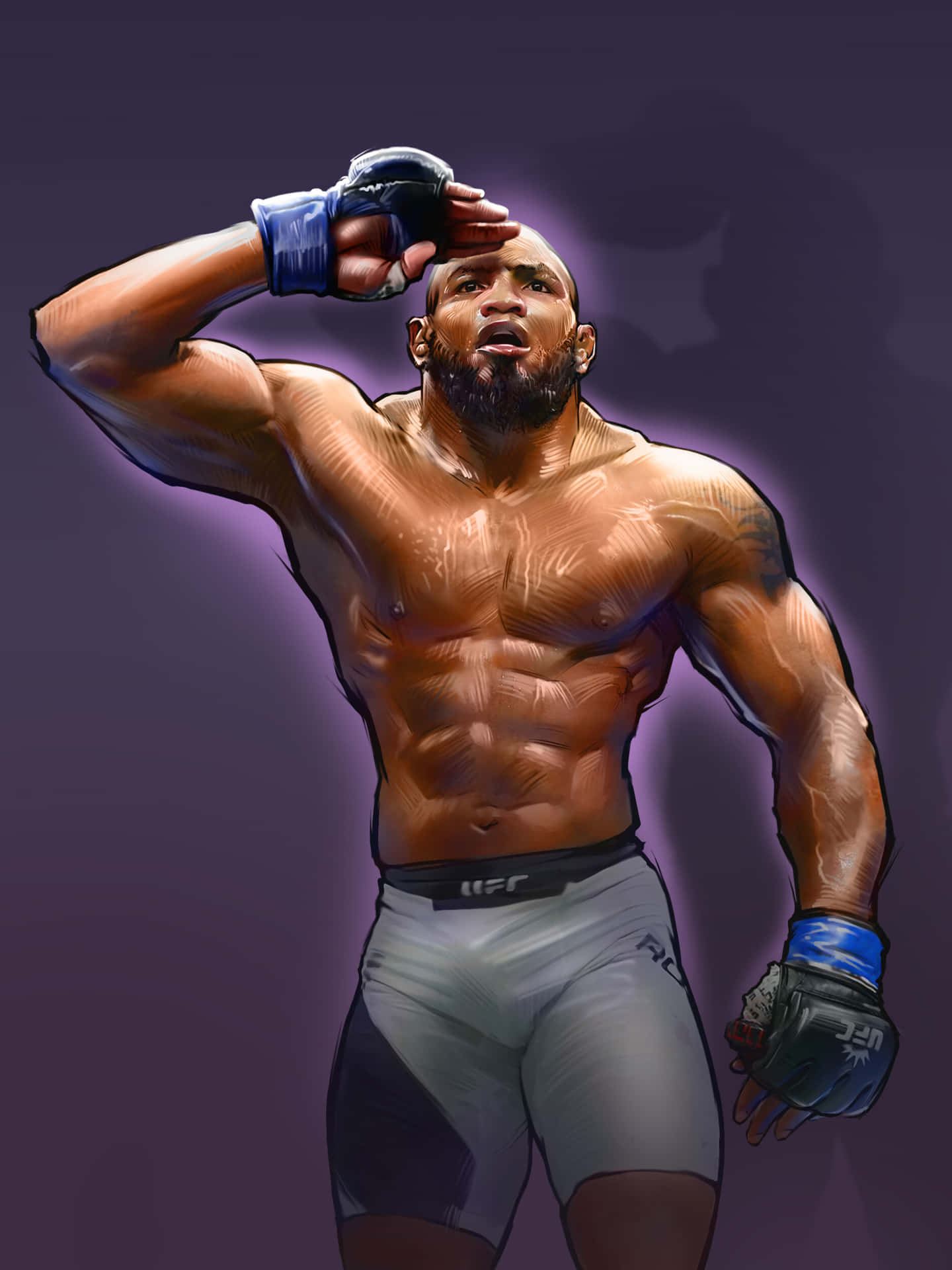 Cuban Mixed Martial Artist Yoel Romero Digital Art Wallpaper