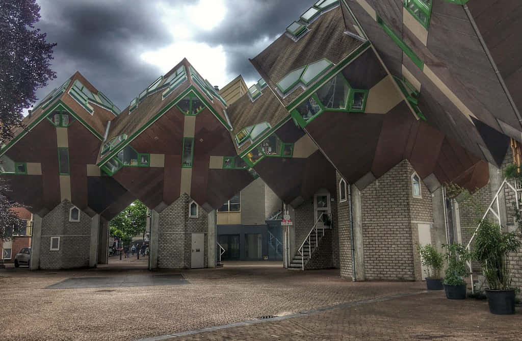 Cubical Architecture Helmond Netherlands Wallpaper
