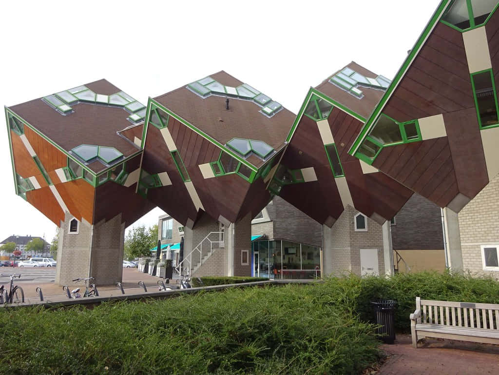 Cubist Architecture Helmond Netherlands Wallpaper