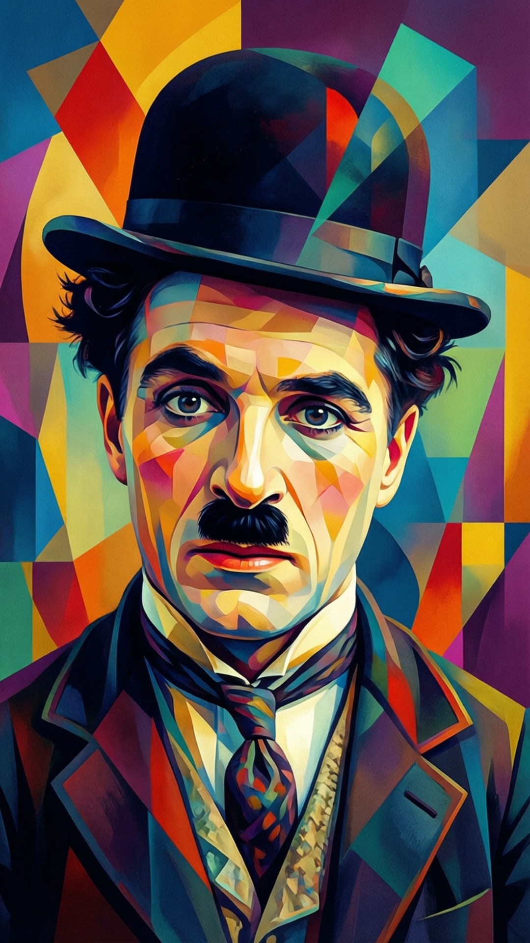 Kubistischer Chaplin Wallpaper