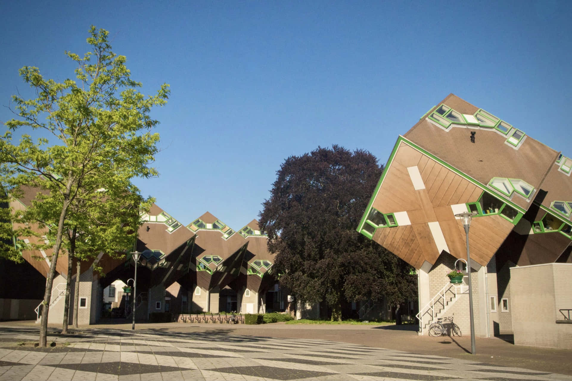 Cubist Houses Helmond Netherlands Wallpaper