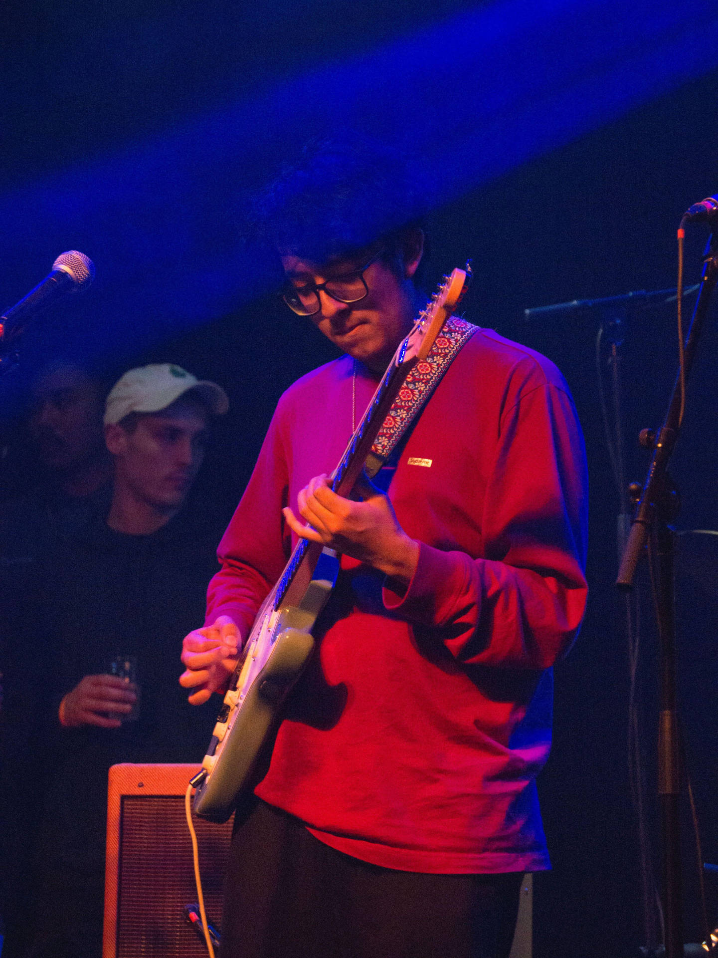 Cuco Is Photographed Playing Electric Guitar Wallpaper