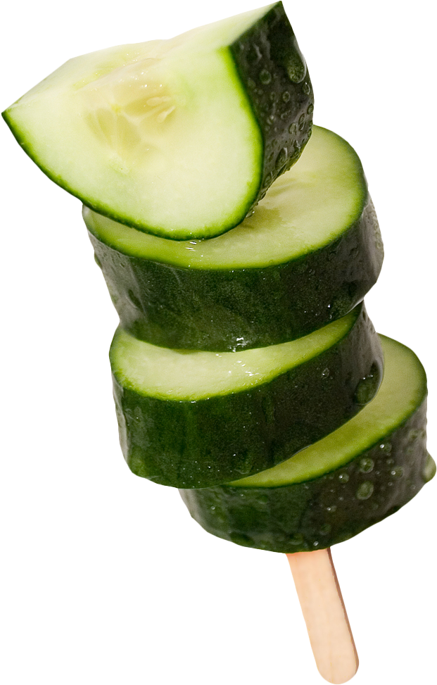 Cucumber Slices Popsicle PNG