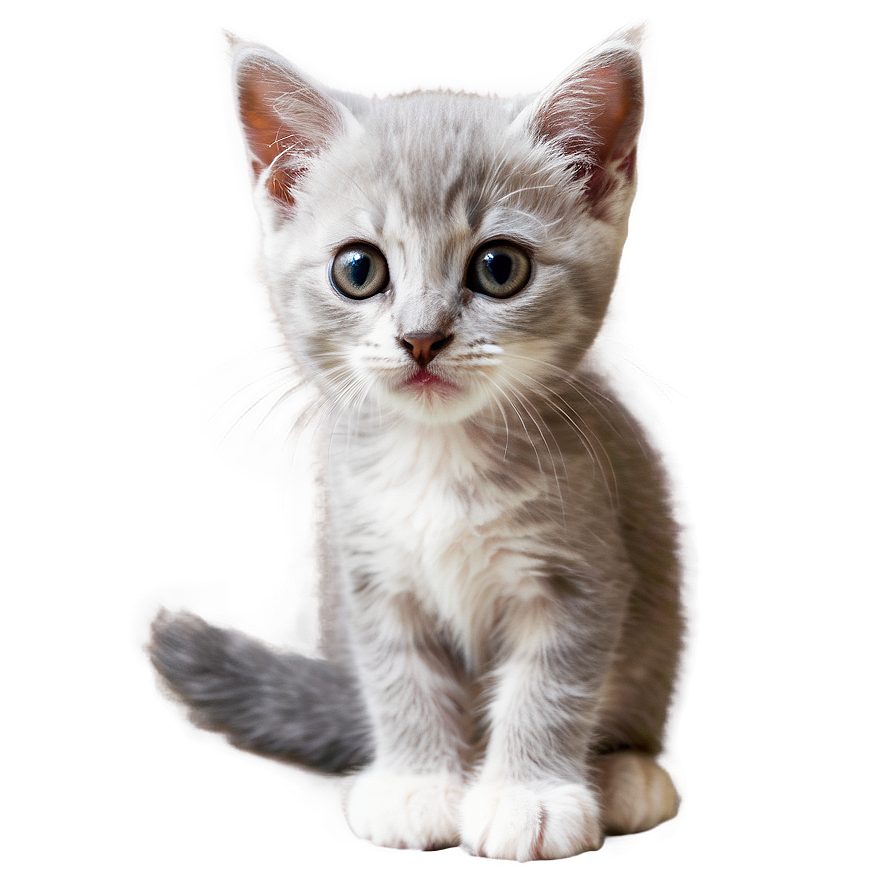 Cuddly Grey Kitten Png Nhk63 PNG