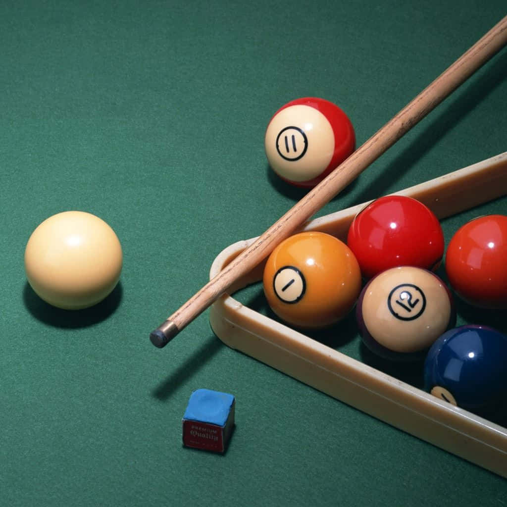 Cue Ball Pool Table Closer Look Background