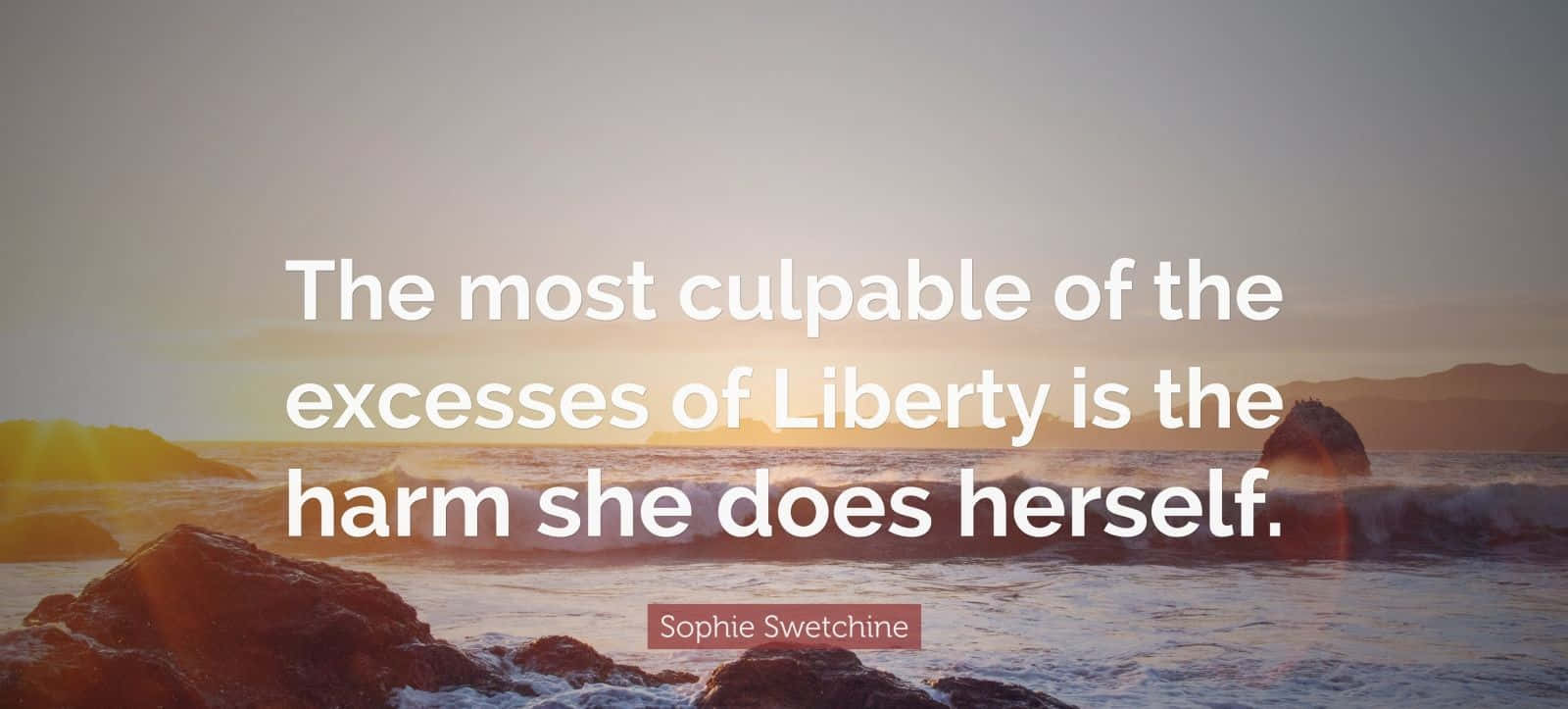 Culpable Excessesof Liberty Quote Wallpaper