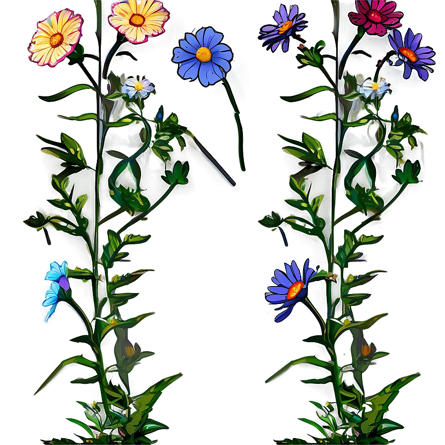 Cultivated Wildflower Patch Png 06202024 PNG