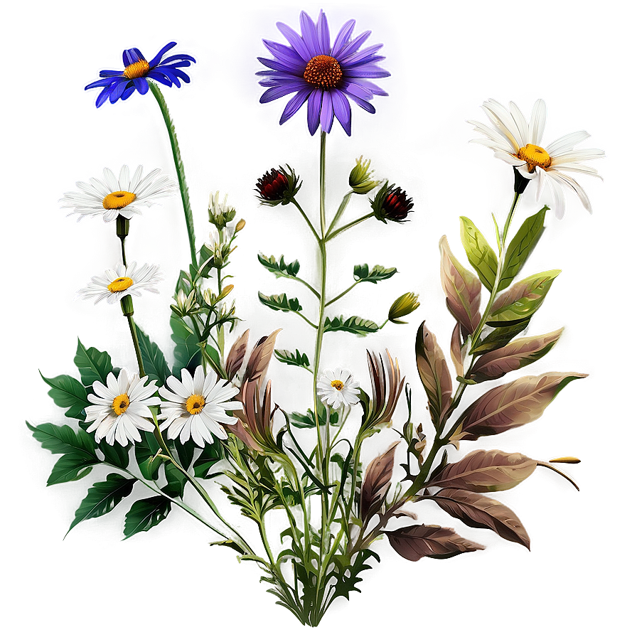 Cultivated Wildflower Patch Png Koe PNG