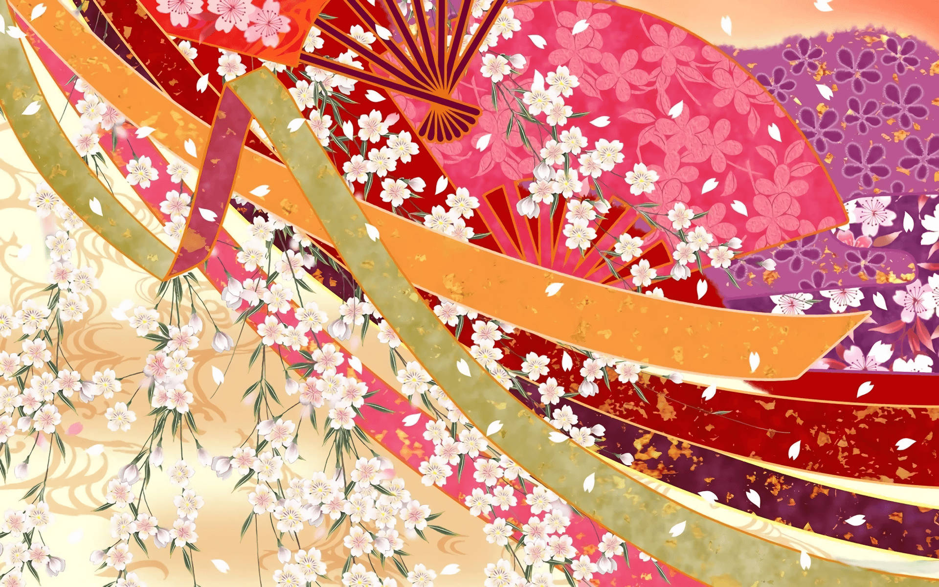 Cultural Japanese Pattern Wallpaper